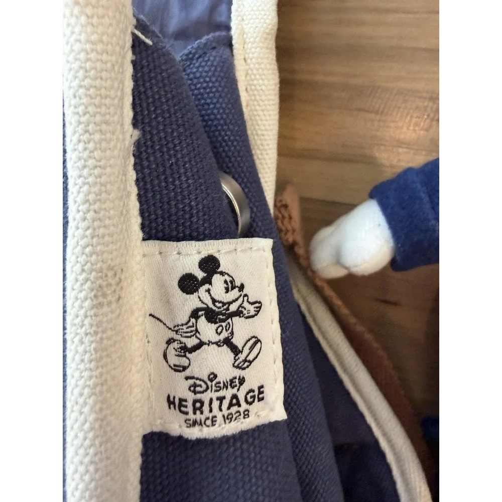 Vintage Disney Bag Plush Lot Mickey Messenger Backpack Goofy Parks Y2K - Picture 11 of 16